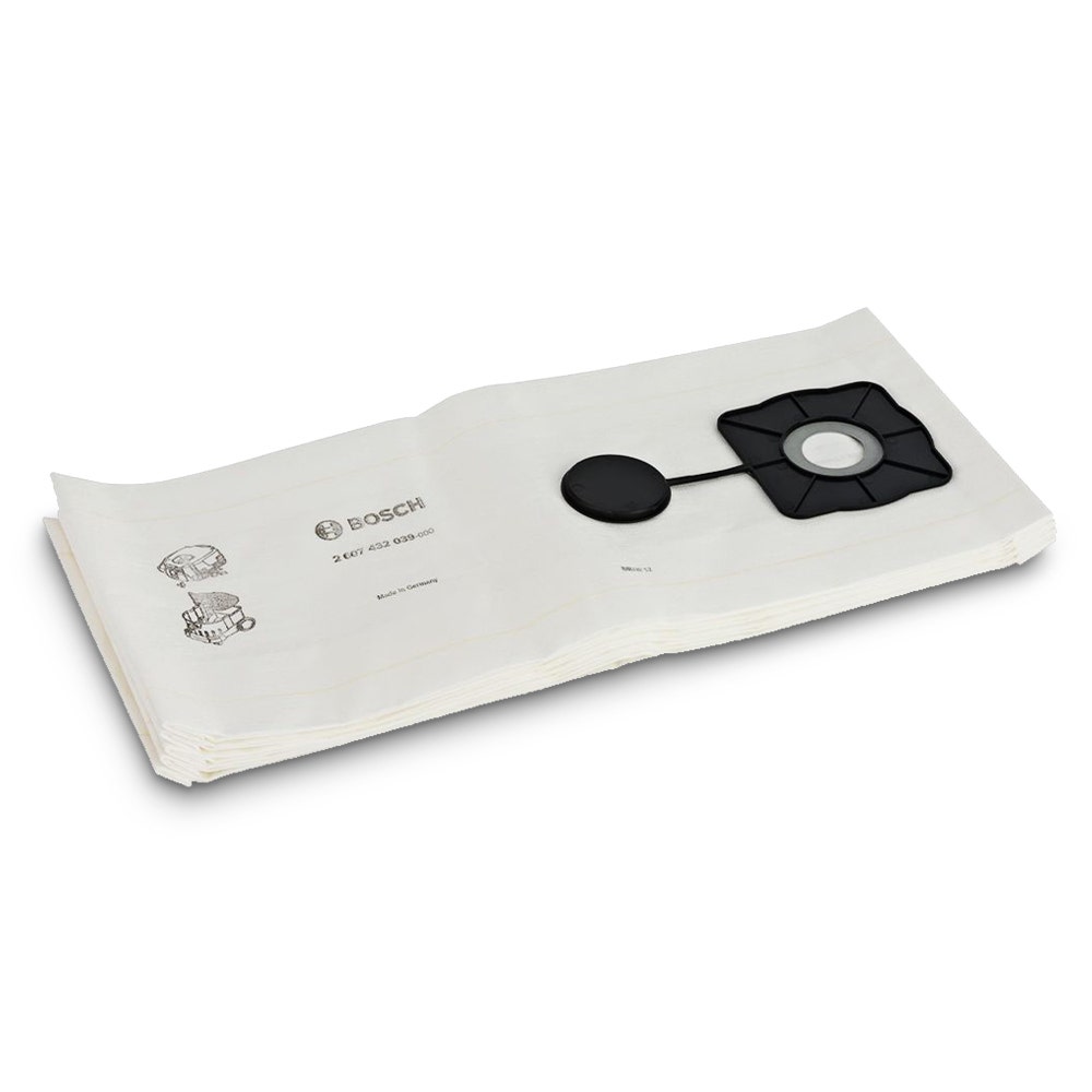 Conjunto de 5 sacos de filtro BOSCH para aspiradores de líquidos 2607432039