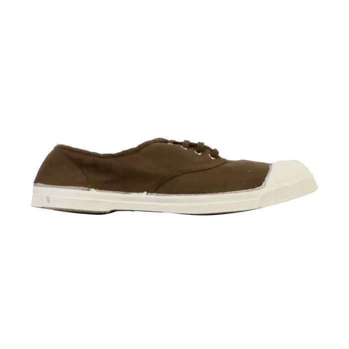Bensimon women's tennis shoes with laces - khaki green - size 37
