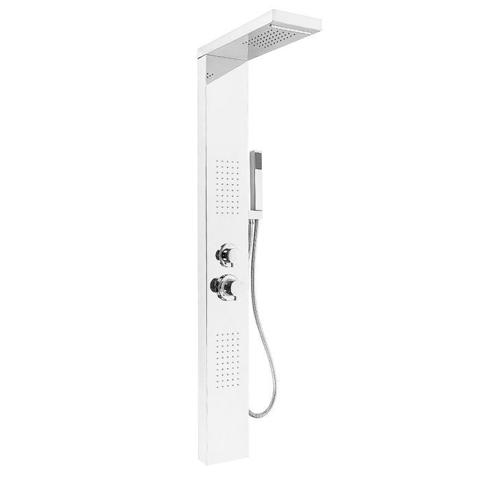 Columna de ducha - 15*47*130cm - Mampara de ducha - Espejo plateado - Baño - QUIIENCLEE