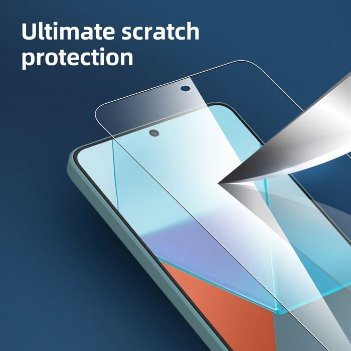 Lot de 3, Verre Trempé pour Xiaomi Redmi Note 13 Pro 5G/4G, Protection efficace contre les Rayures -Ultra Résistant