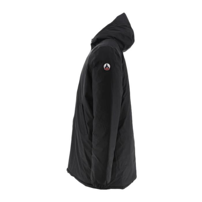 Chaqueta reversible de plumón Jott AMSTERDAM NOOS - Negra - Cuello con capucha - Cierre de cremallera
