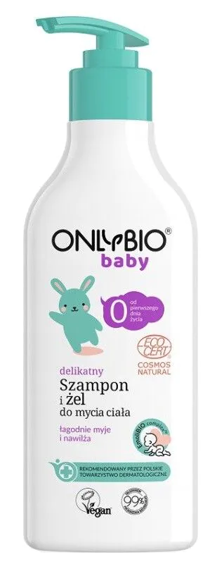 Only BIOBaby Delikatny Szampon i Żel do mycia ciała Od 1. Dnia Życia