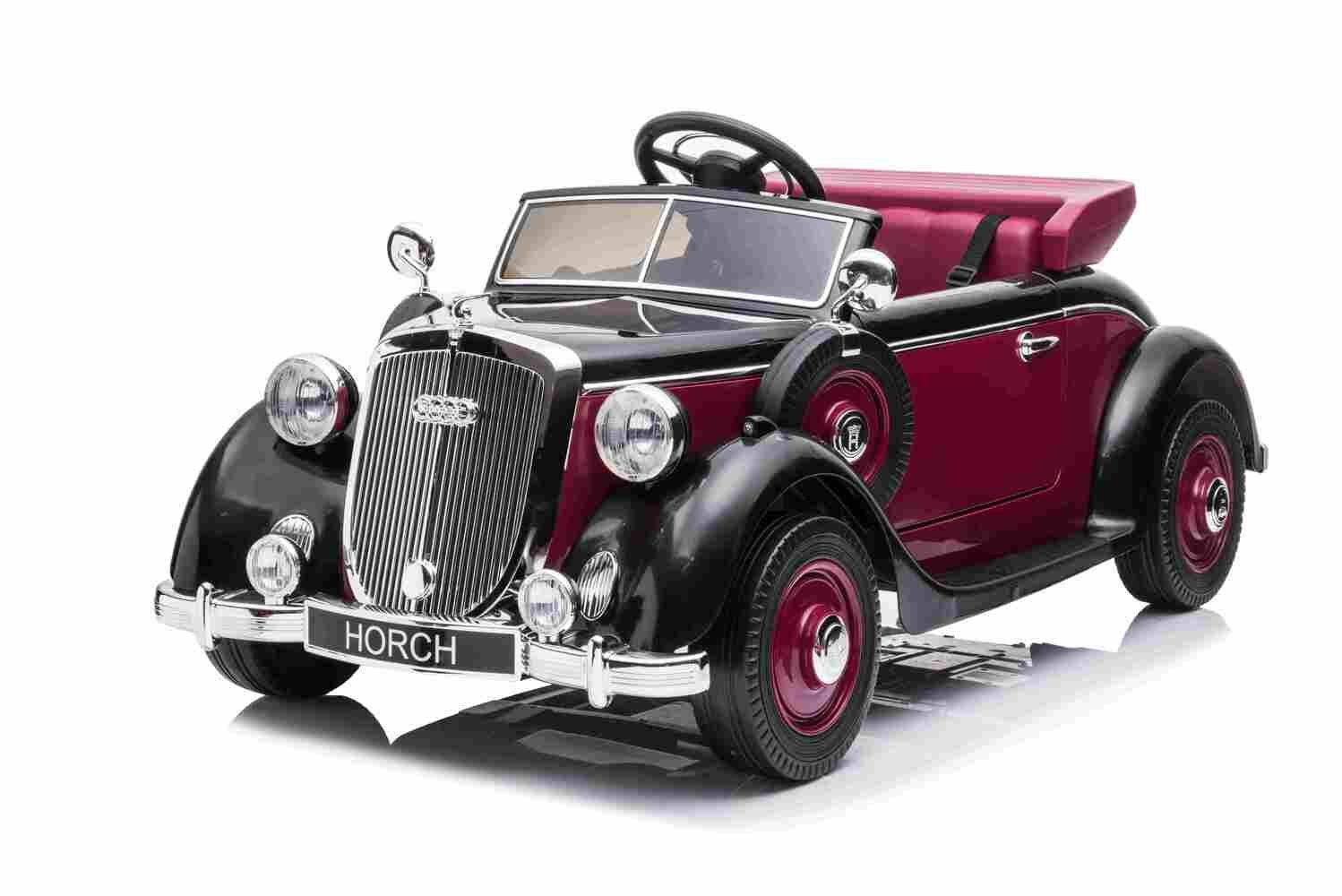 BoGi elektrisches Kinderauto Audi Horch Kinderfahrzeug 930V 2x120W Vintage EVA 1xKind 1xErwachsener