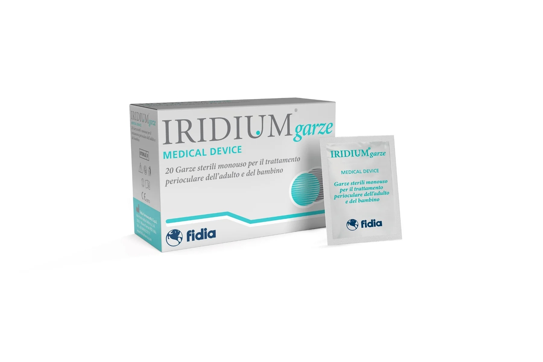 IRIDIUM Iridium Eye Gauze Medium 20 toallitas limpiadoras perioculares