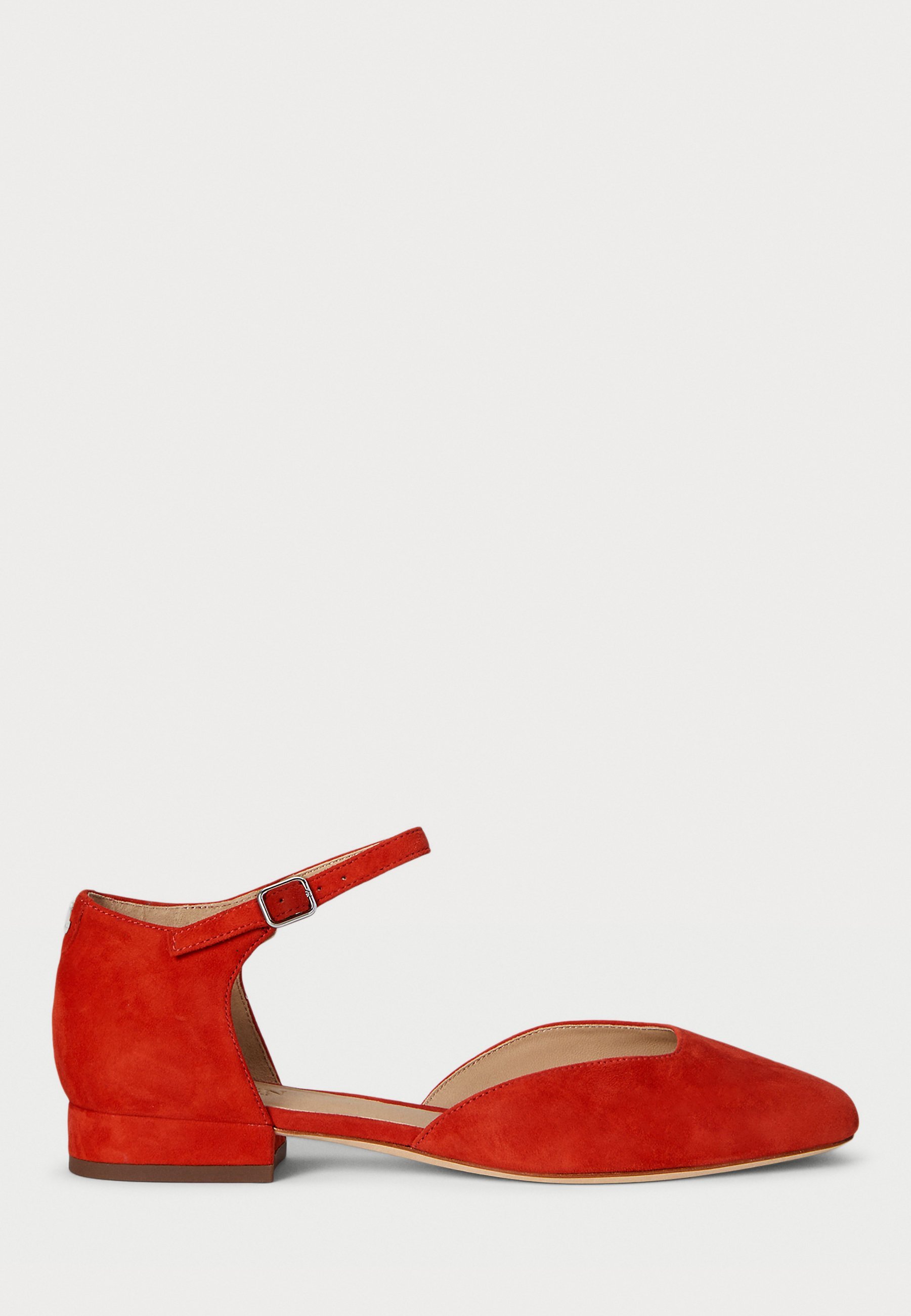 Lauren Ralph Lauren EMELLIE SUEDE MARY JANE - Balerini - vermilion strălucitor