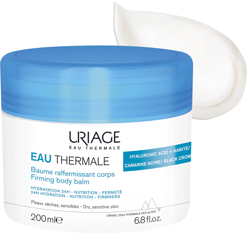 Uriage Eau Thermale Firming Body Balm is een hydraterende bodybalsem voor de droge en gevoelige huid.