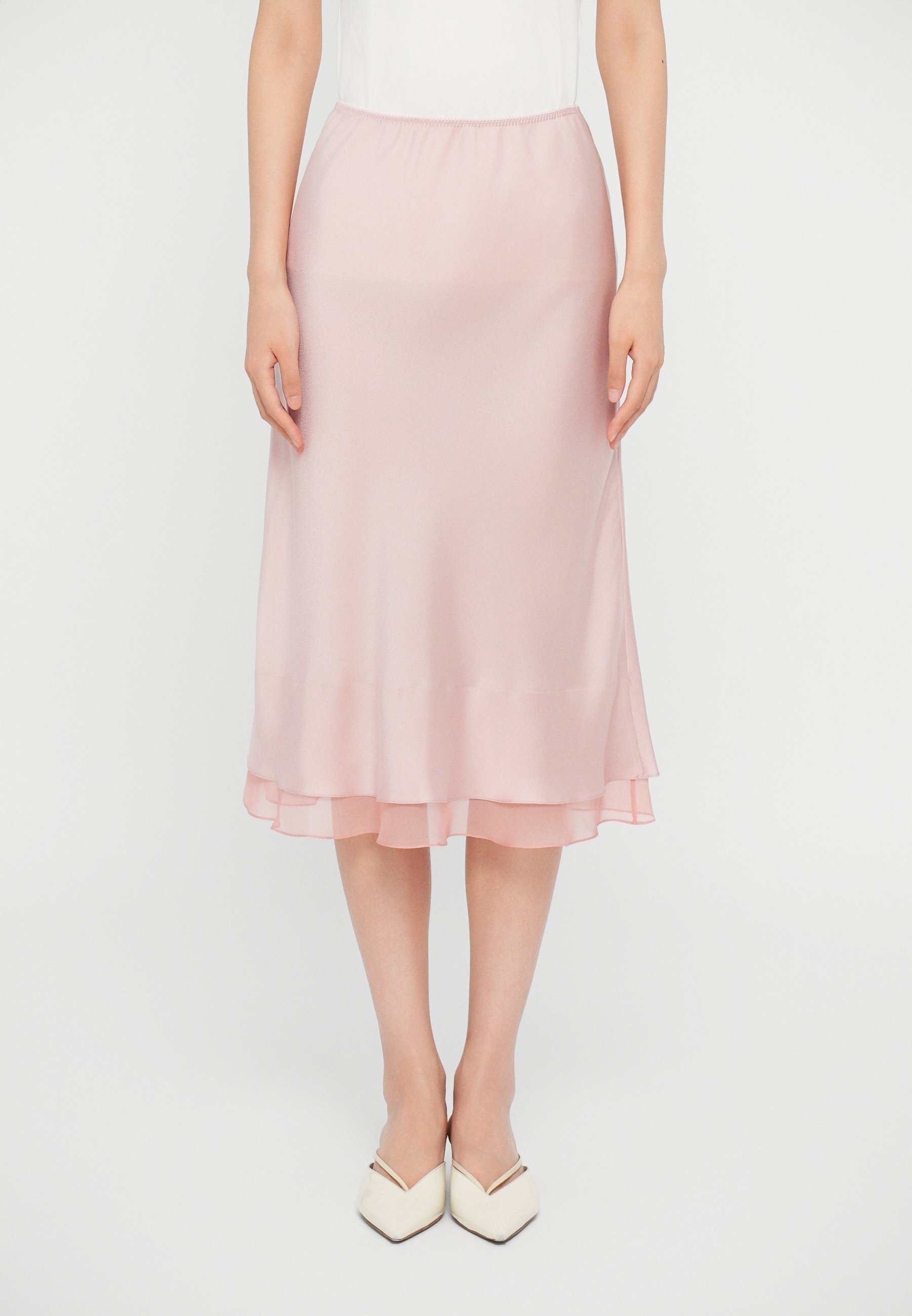 Anna October CHAMPACA MIDI SKIRT - A-lijn rok - poederroze