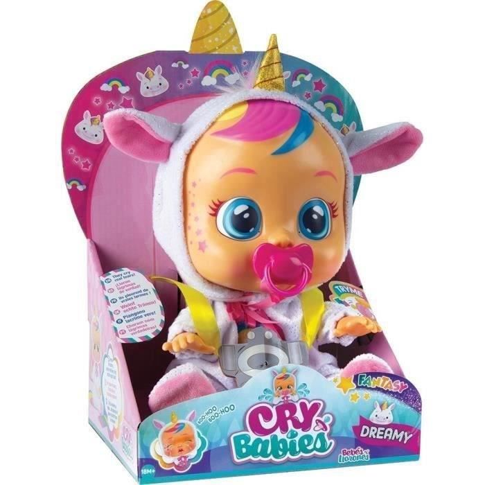 Poupon Fantaisie Licorne - Cry Babies IMC TOYS - Fantasy Dreamy - Fille - À partir de 18 mois