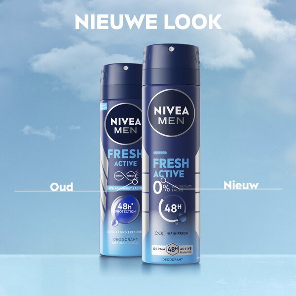 NIVEA Men Fresh Active dezodorans u spreju<br>2 x 150ml