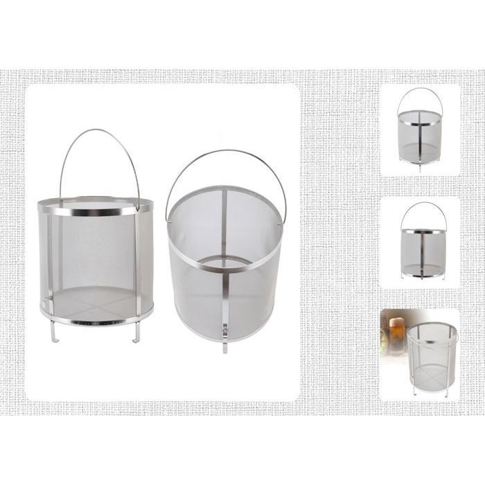 Filtro per luppolo con supporto, filtro per luppolo in acciaio inox per birra fatta in casa, filtro dell'aria multicolore
