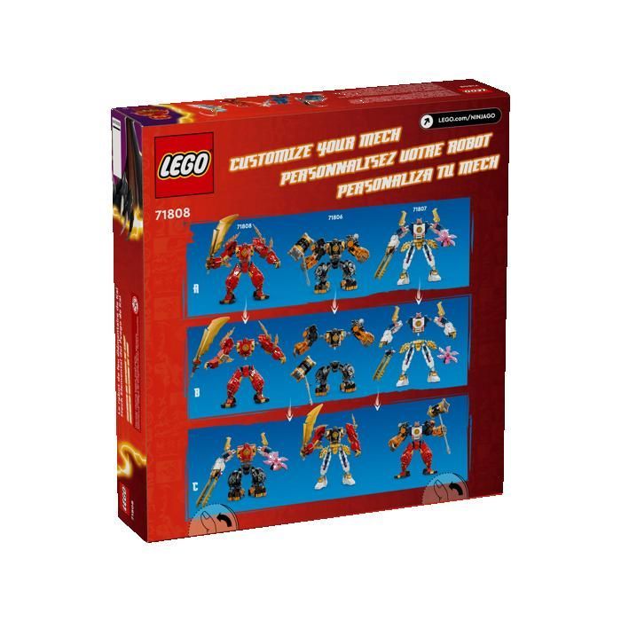LEGO Ninjago 71808 Kais Elementarfeuer-Mech – Geschenkidee, Spielzeug, Sammlerstück, ab 7 Jahren