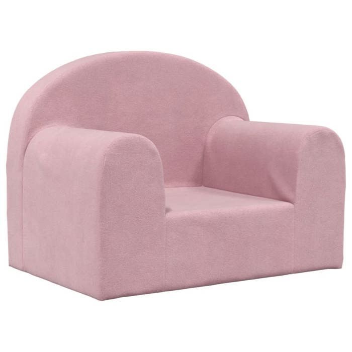 vidaXL Canapé pour Enfants, Siège avec Accoudoirs, Fauteuil avec Dossier pour Tout-Petits, Meuble de Chambre Maison, Rose 357009
