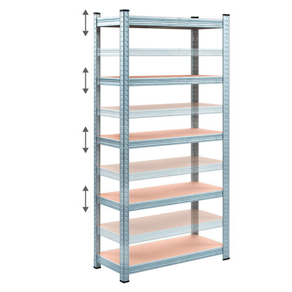 Kestävä hyllykkö, 800 kg, 2 kpl:n sarja