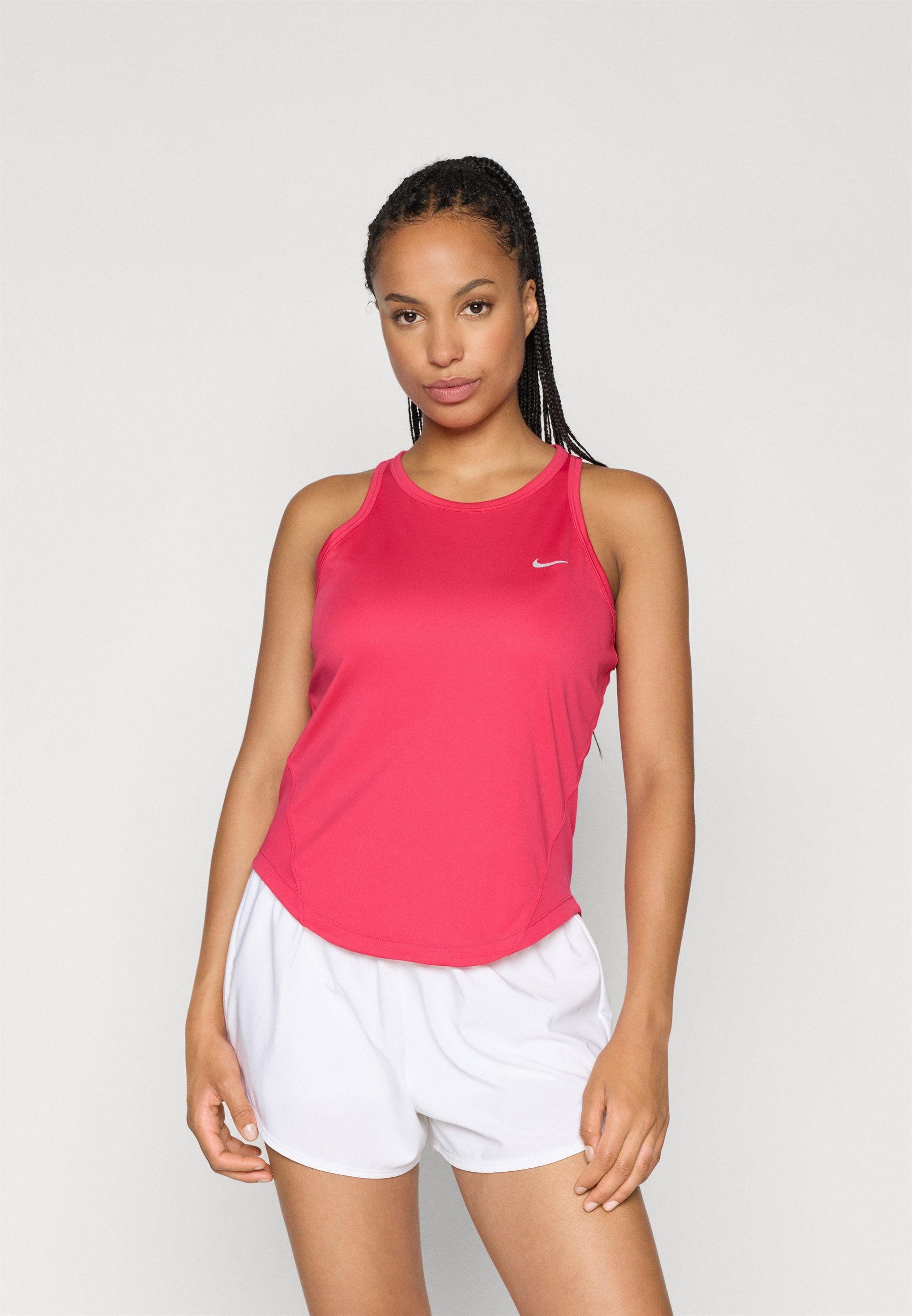 Nike Performance TEMPO TANK - Tricou - roz deschis/argintiu reflectorizant