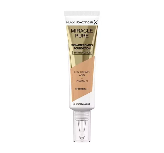 Max Factor Miracle Pure podkład poprawiający kondycję skóry 45 Warm Almond 30 ml