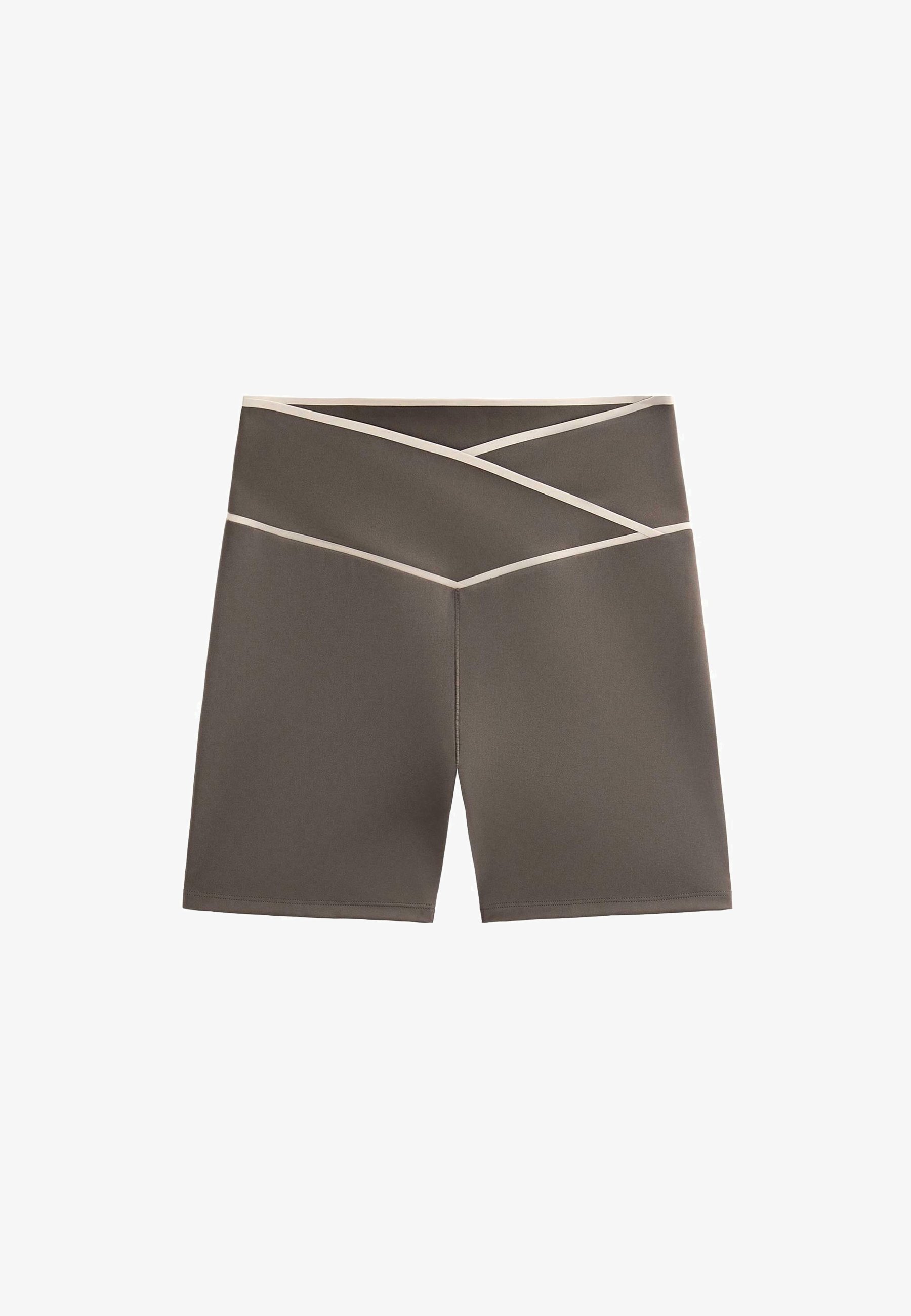 OYSHO PERFECT-ADAPT CROSSOVER V-CUT - Leggings - grigio