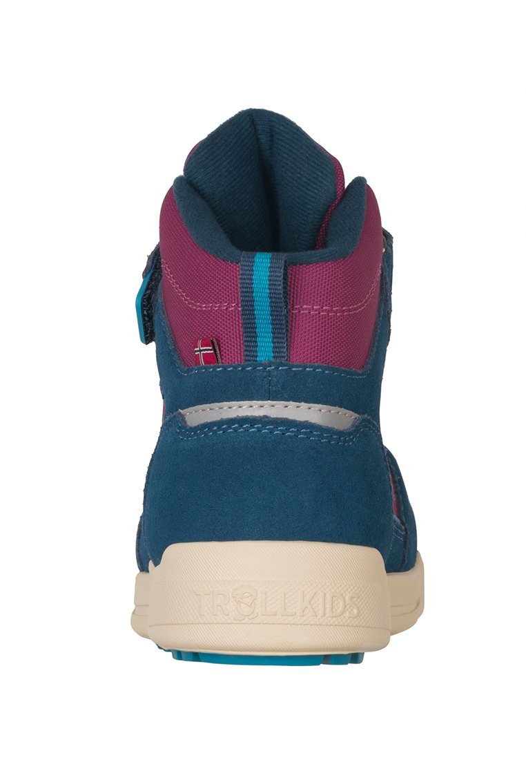 TROLLKIDS GRYLLEFJORD MID CUT - Scarpe da trekking - blu madeira brillante turchese scuro