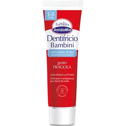 EUPHIDRA Euphidra hambapasta tärklise ja maasikaga 1-5 aastat 50 ml Esimeste hammaste hooldus