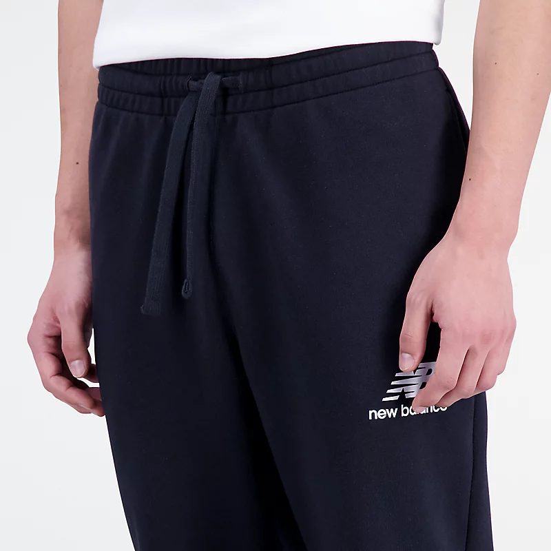 Spodnie dresowe Essentials Stacked Logo French Terry dla mężczyzn - CZARNE
