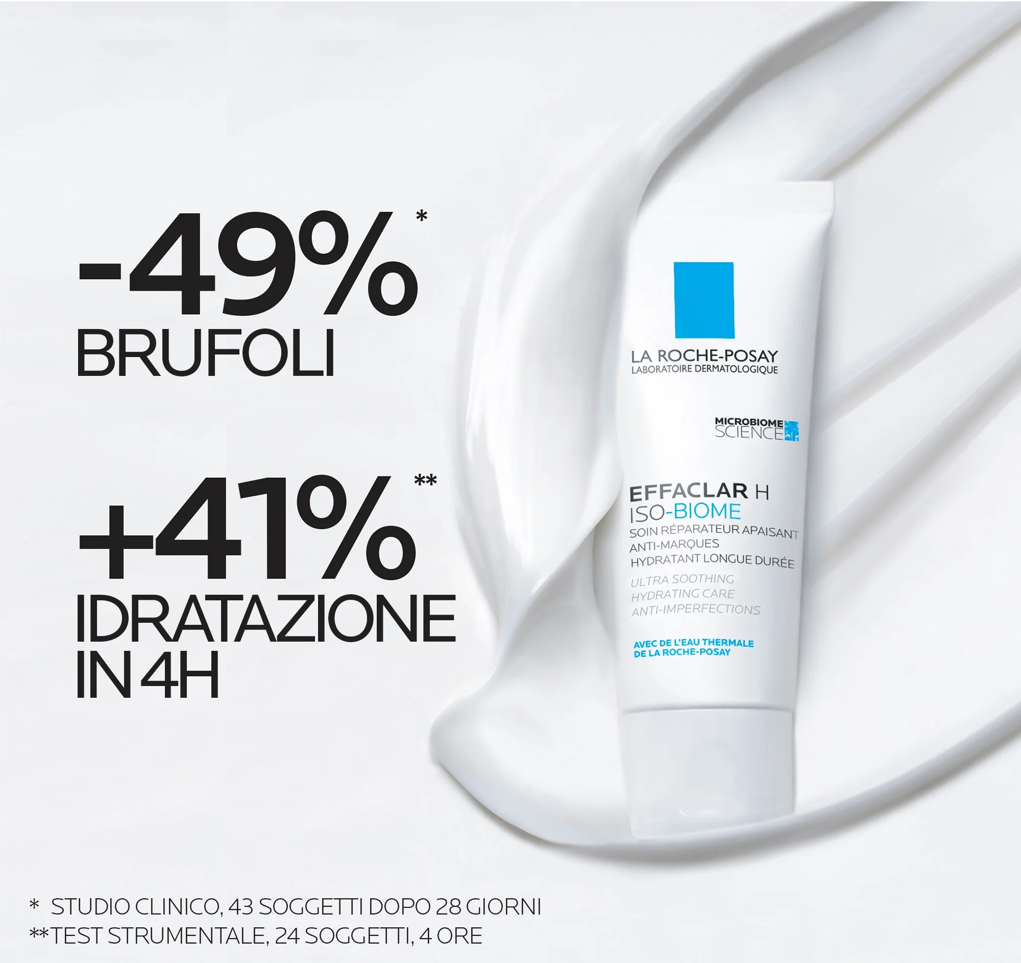 LA ROCHE POSAY La Roche Posay Effaclar H Iso Biome crème 40 ml Aide à réduire les imperfections cutanées