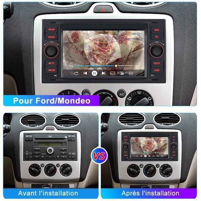 AWESAFE Android 13 Autoradio 2GB+32GB für Ford Focus C-Max F1esta (2005-2007) 7'' Touchscreen CarPlay Android Auto