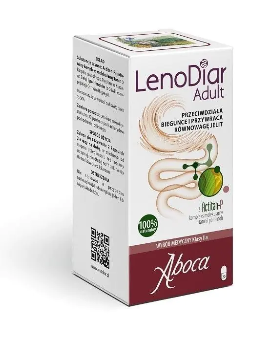 Aboca Lenodiar Adult Preparat na biegunkę Kapsułki