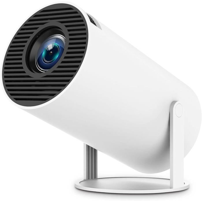 Vidoprojecteur intelligent portable - SUTEO - Android 11 - 4K - Wifi 5G - Bluetooth 5.0 - 280 degrés - Téléphone, PC