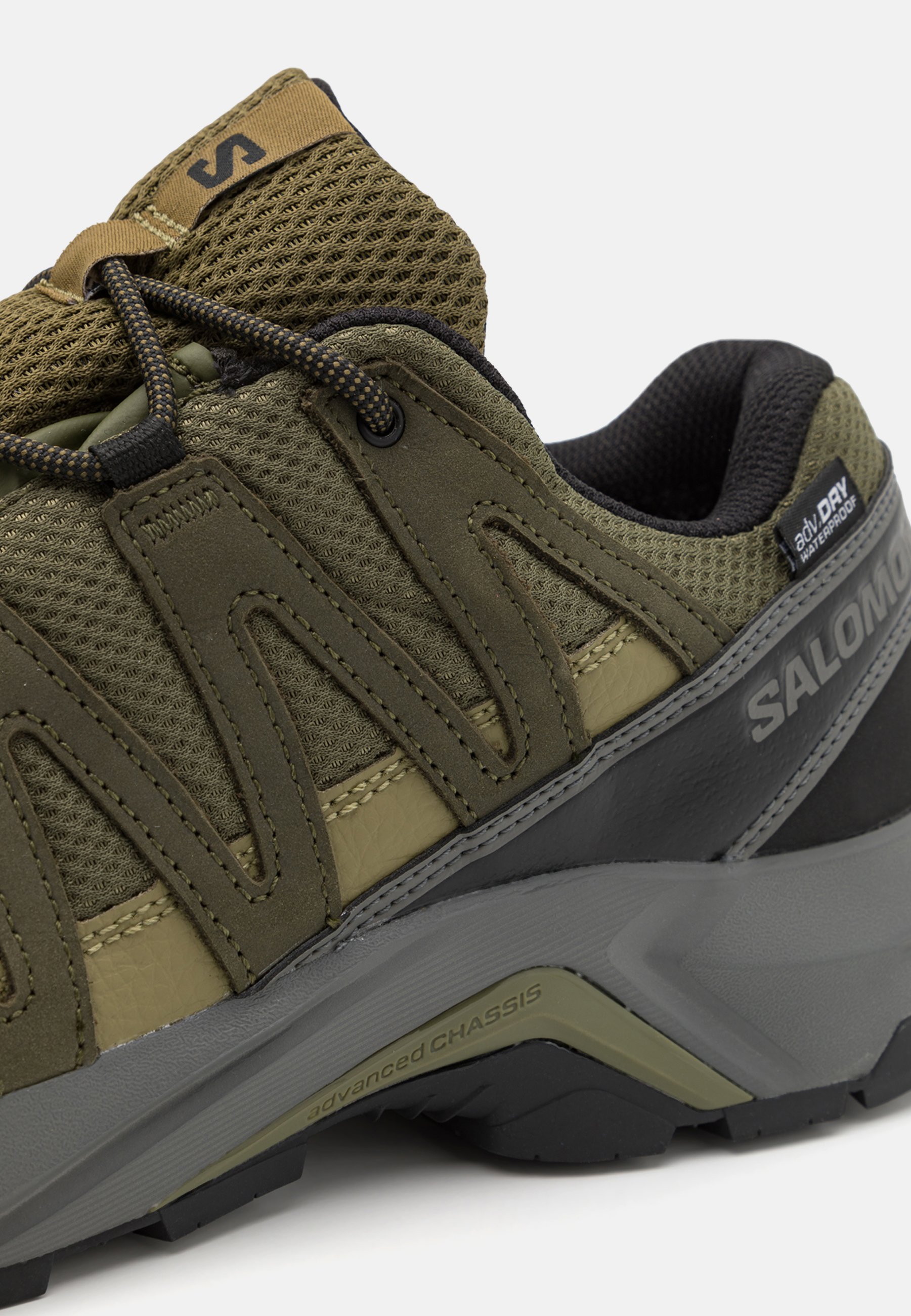 Salomon X-ADVENTURE RECON - Chaussures de randonnée - olive nuit/olive martini/étain