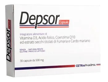 CETRA PHARMA Depsor 30 cápsulas 500 mg