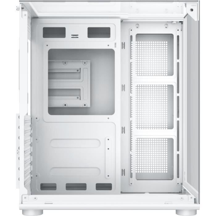 PC Case (without power supply) - XIGMATEK - Aqua Compact Arctic - Cube - ATX Form Factor - 4x120mm A-RGB included - White