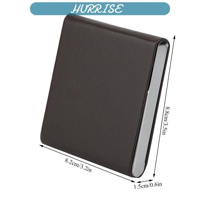 Sonew Accessoires pour fumeurs Hold 10 Cigarettes PU Leather Nice Gift Smoker Cigar Case (Black) meuble boite Noir Café