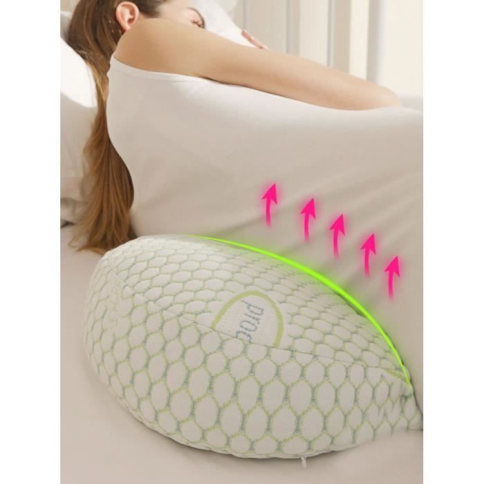 Coussin de maternité Oreiller de Grossesse, Oreiller de Corps avec la Couverture rempla able et Lavable