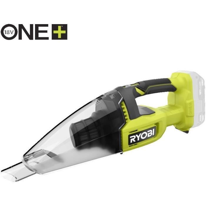 Aspirador de pó portátil RYOBI ONE+ 18V - 29 AW - 1000 L/min - 0,85 m³/min - Reservatório de pó de 600 ml - Disponível - RHV18-0