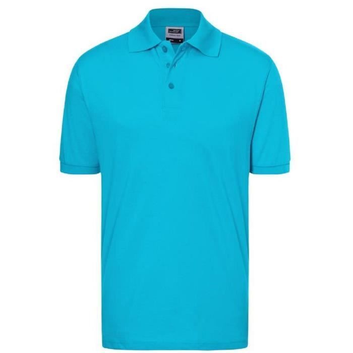 Kurzarm-Poloshirt – Herren – JN070C – Blau – Schmale Passform – Polokragen