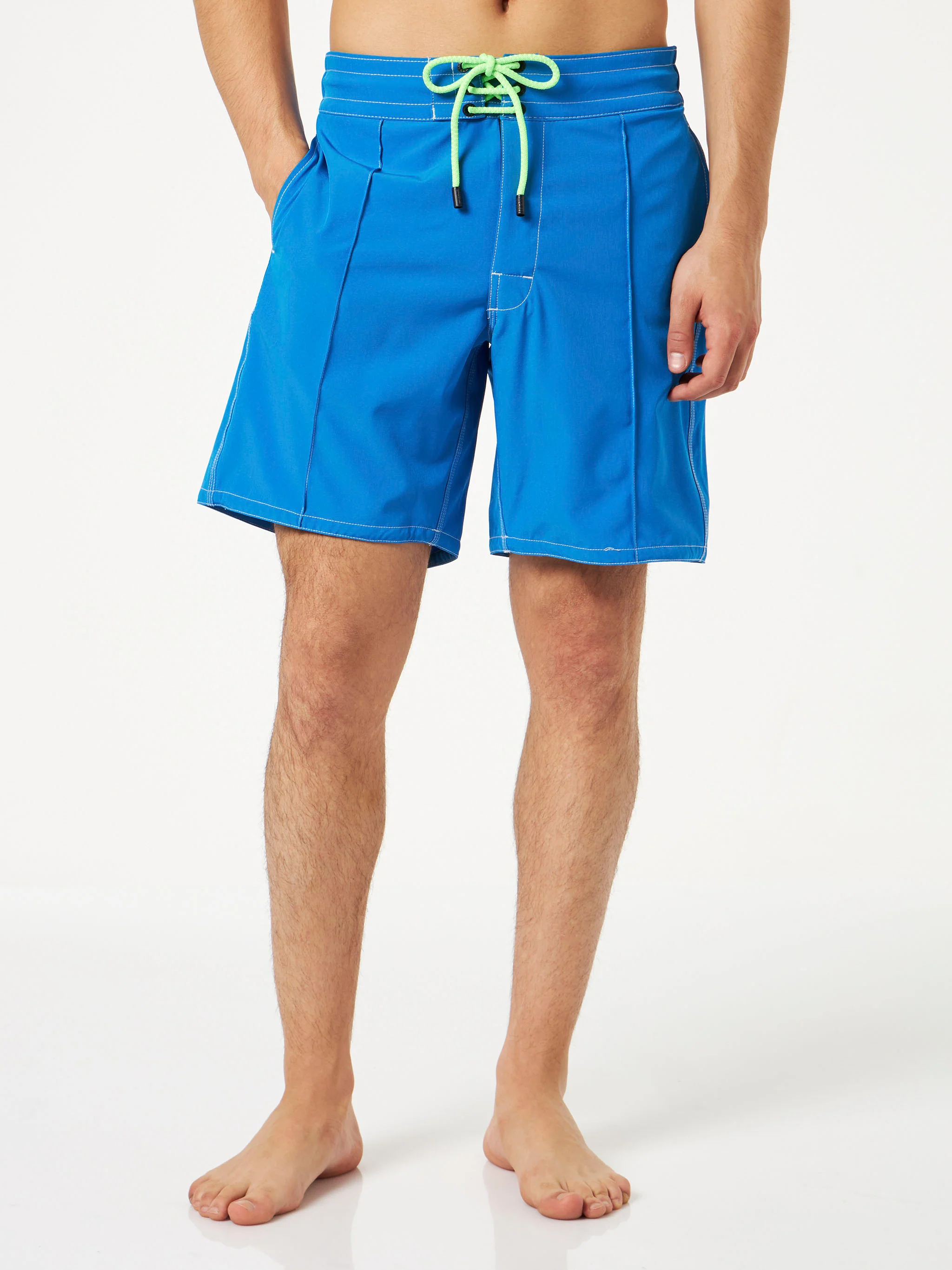 Heren surfzwempak, comfortabel en elastisch, bluette