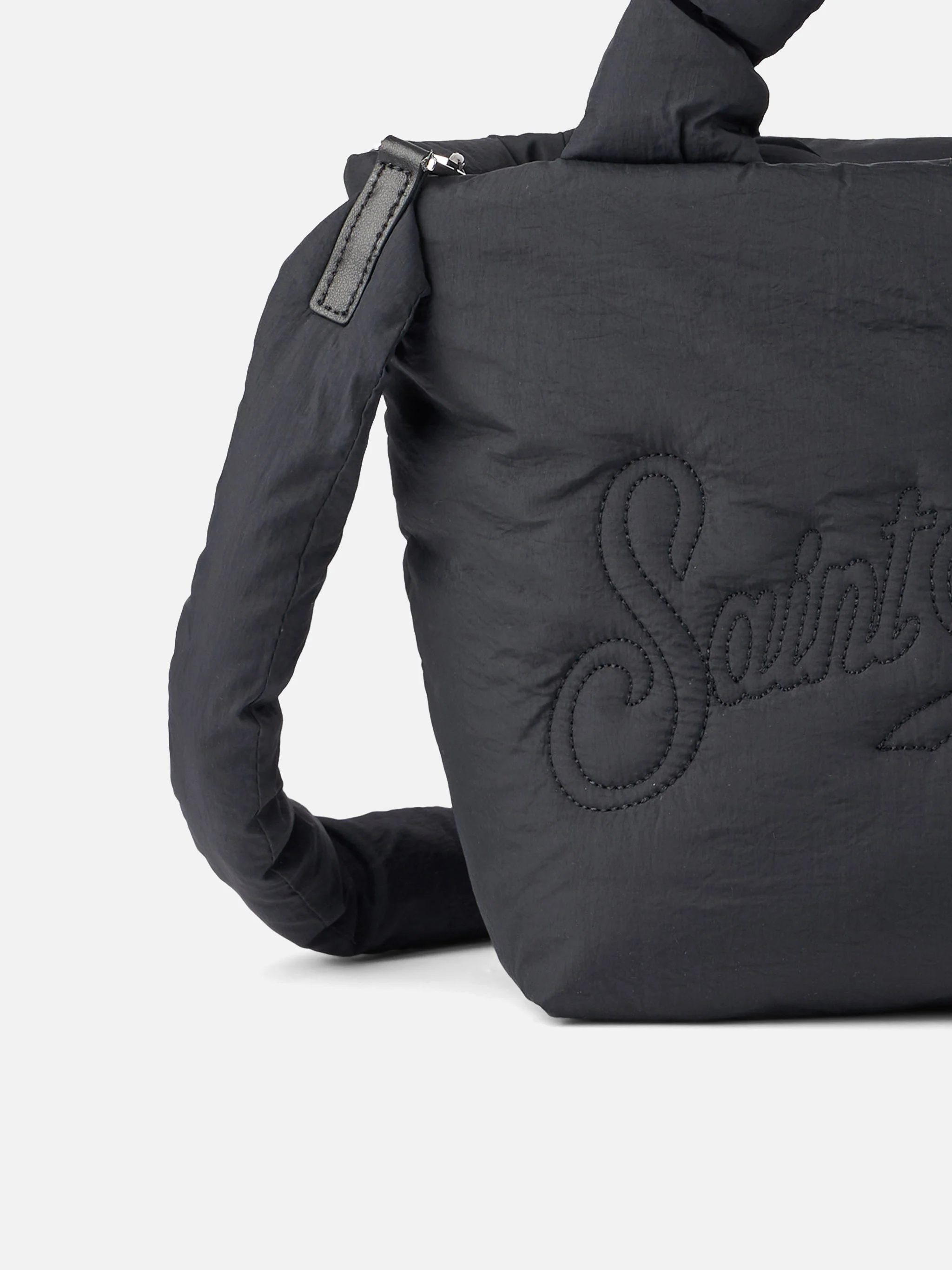 Colette Puffer zwarte handtas met schouderband