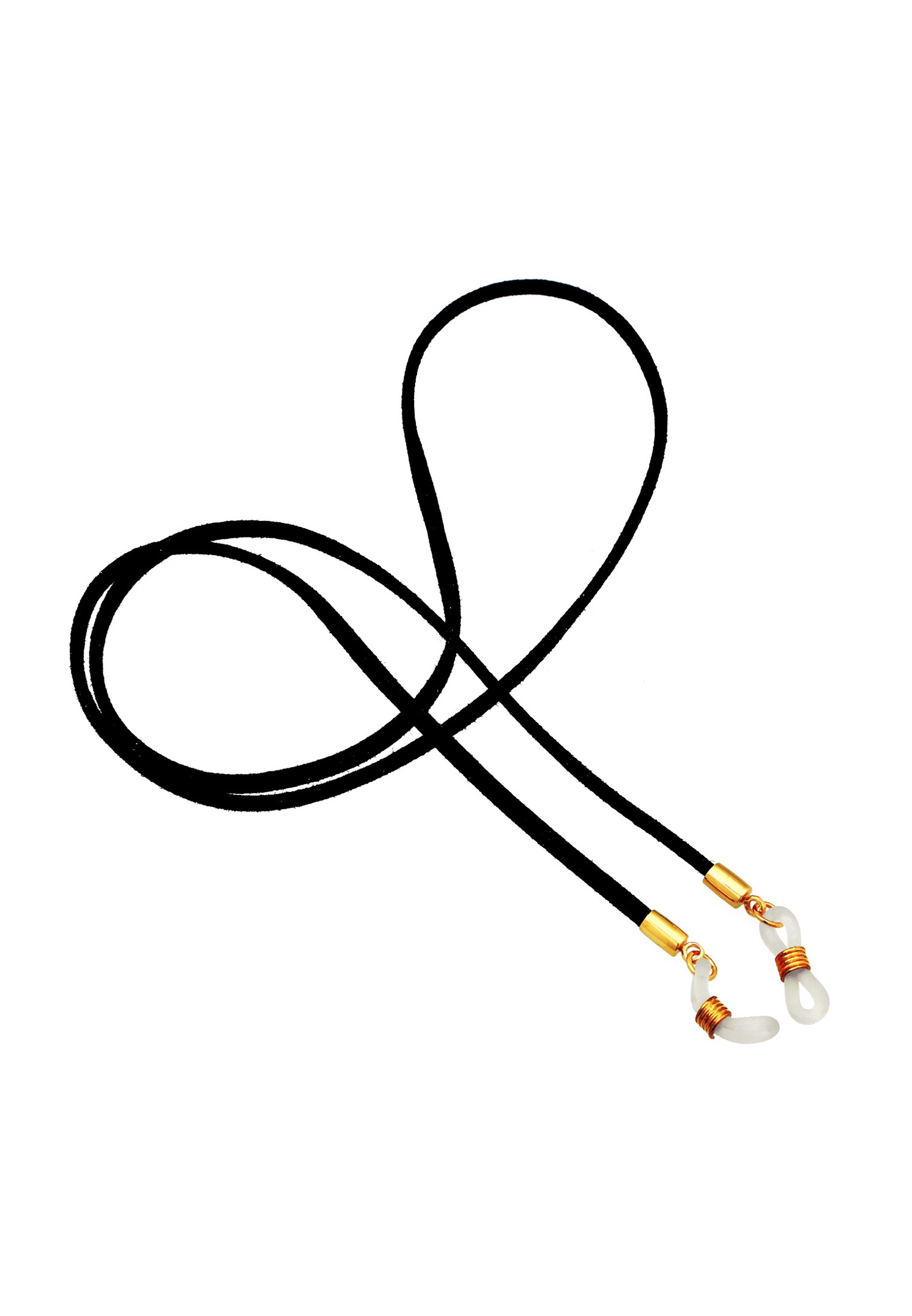 Elli Femmes Collier à lunettes Basic avec cuir synth. en argent sterling 925