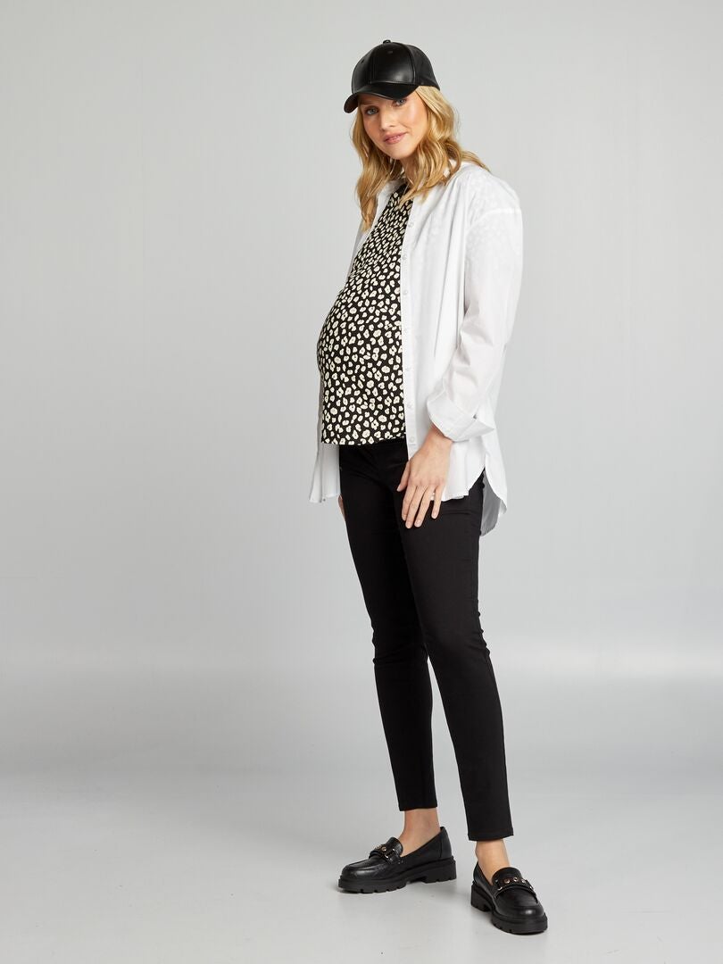 Oversized zwangerschapsblouse - wit