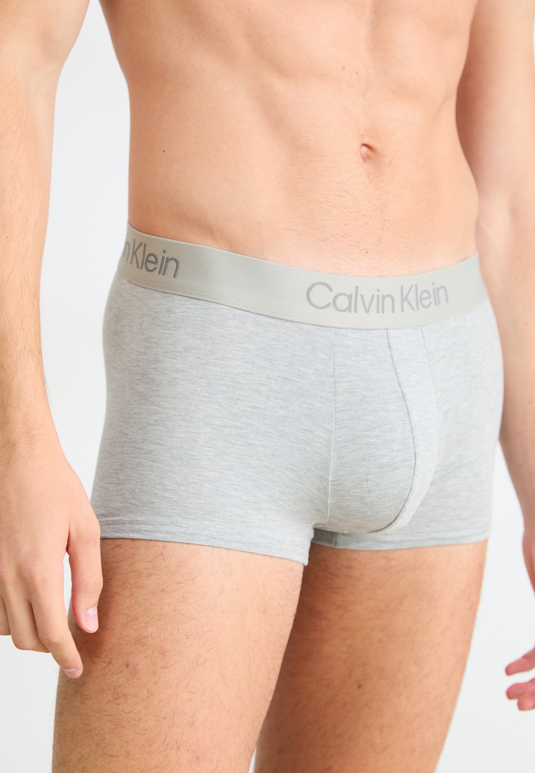 Calvin Klein Underwear TRUNK 3-PACK ULTRA SOFT MODAL - Broekjes - grijs gemêleerd/zwart/shoreline