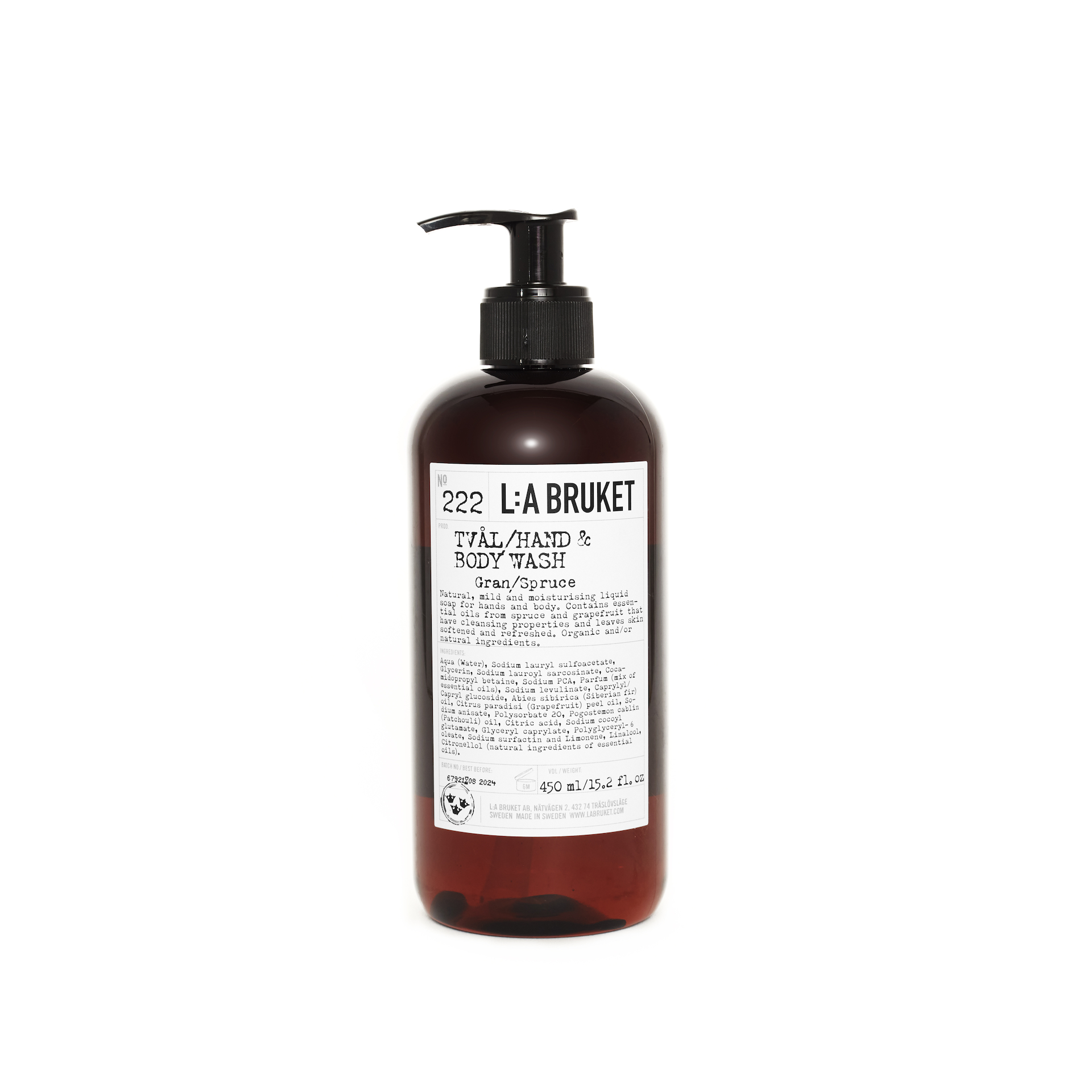 222 Gel za roke in telo Smreka 450 ml - L:a Bruket