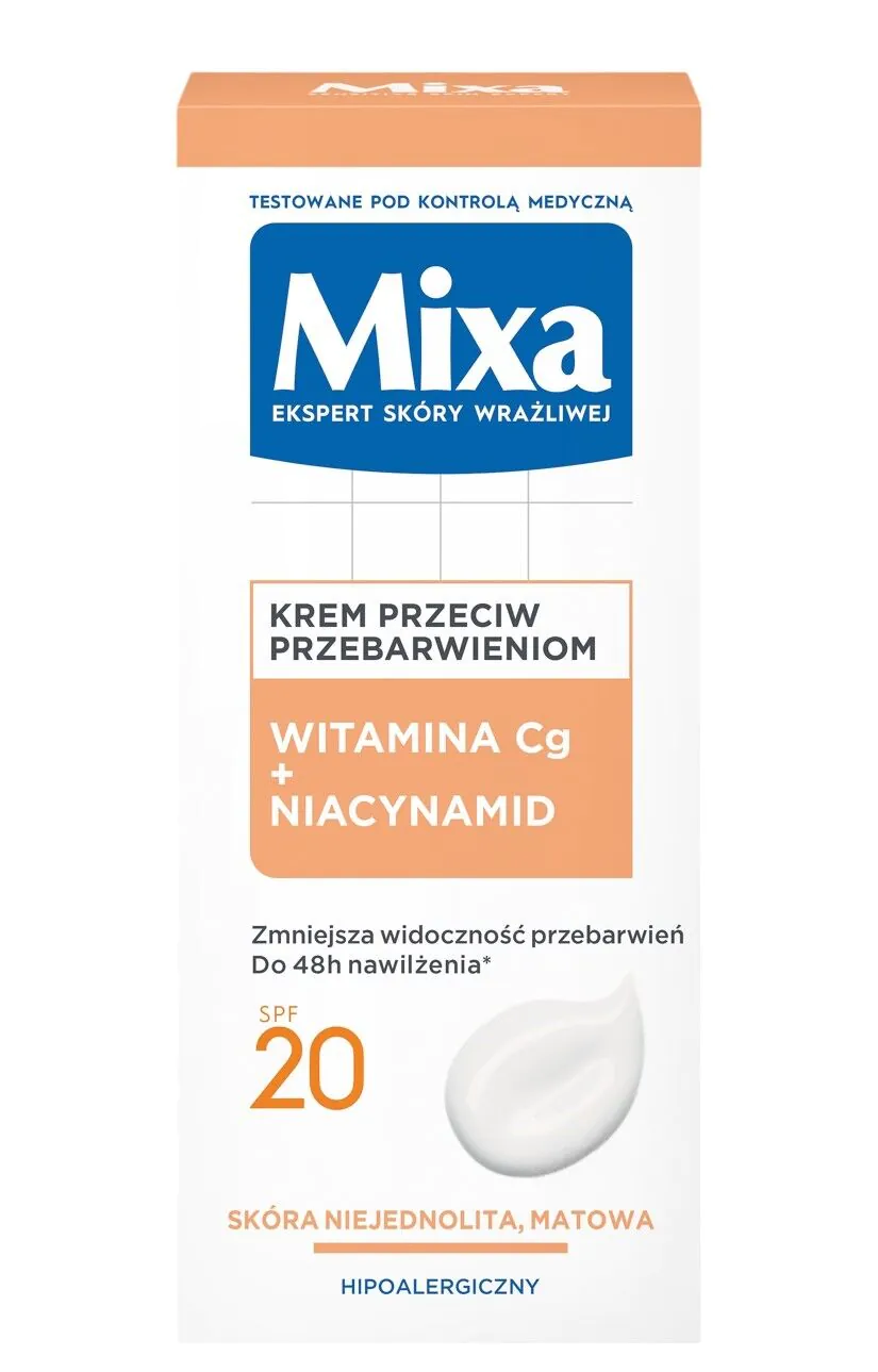 Mixa Krem do twarzy przeciw przebarwieniom Witamina C + Niacynamid