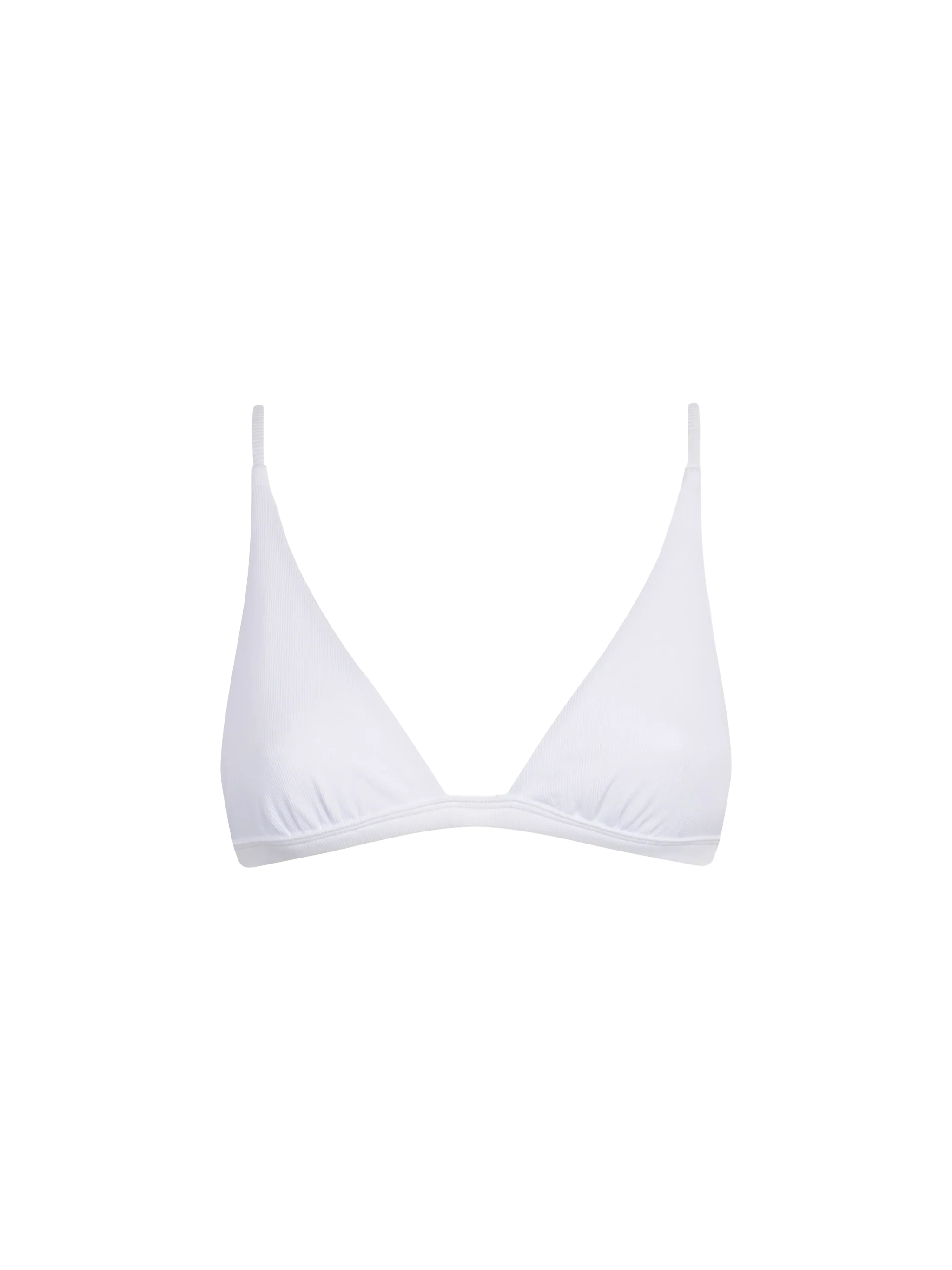 Triángulo blanco acanalado
