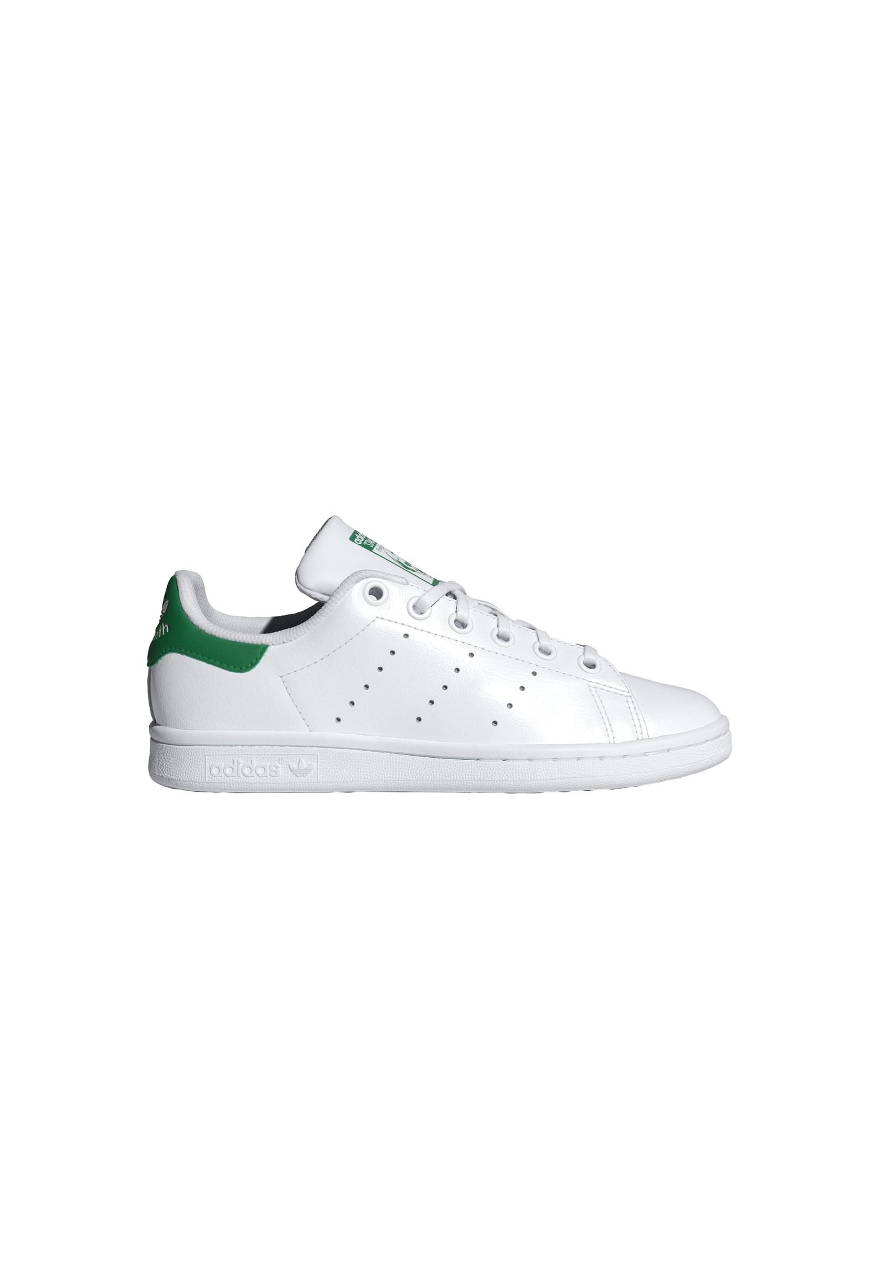 adidas Originals STAN SMITH KIDS - Sneakers - ftwr wit ftwr wit groen