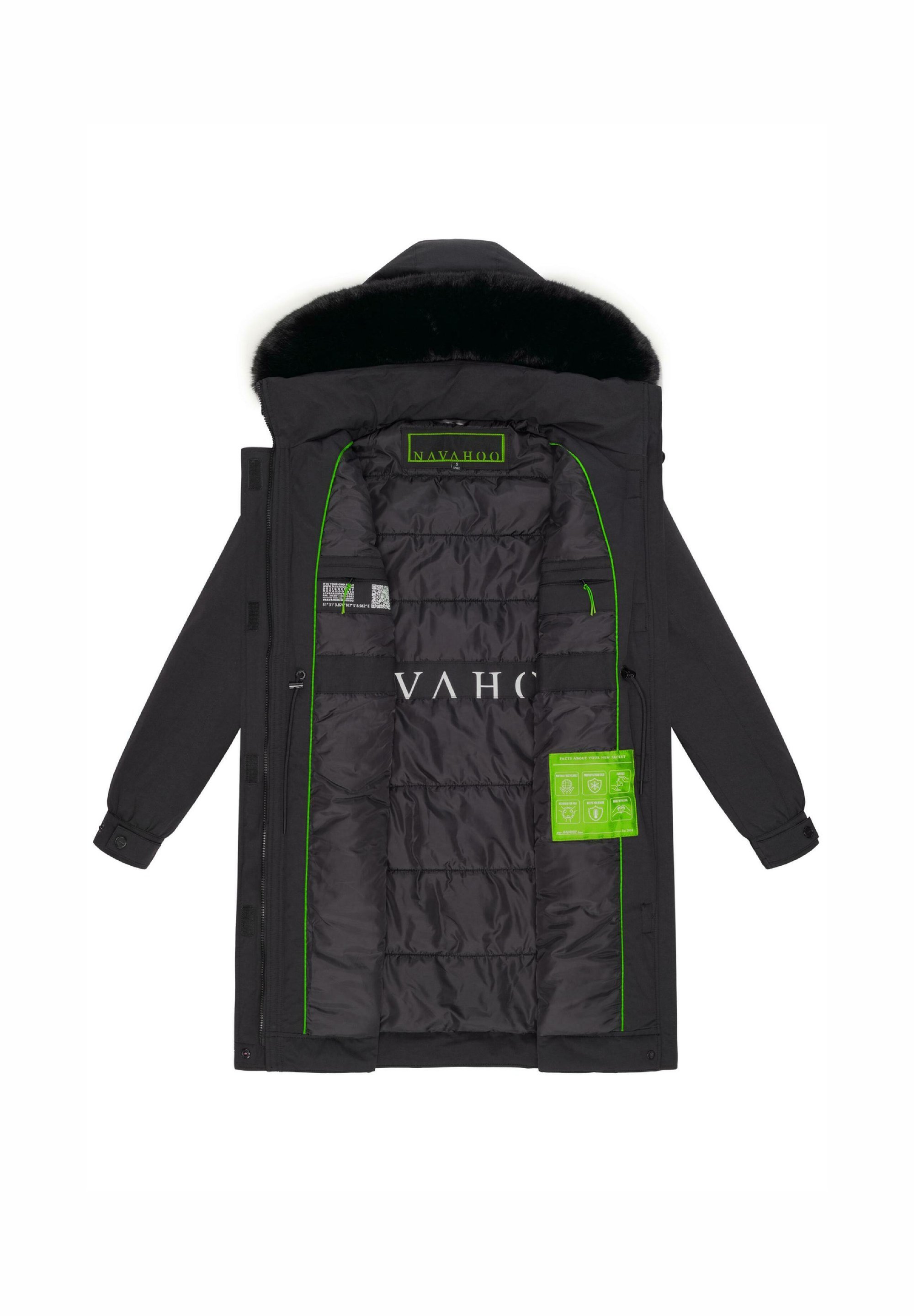 Navahoo KALTWETTERRETTER - Parka - zwart