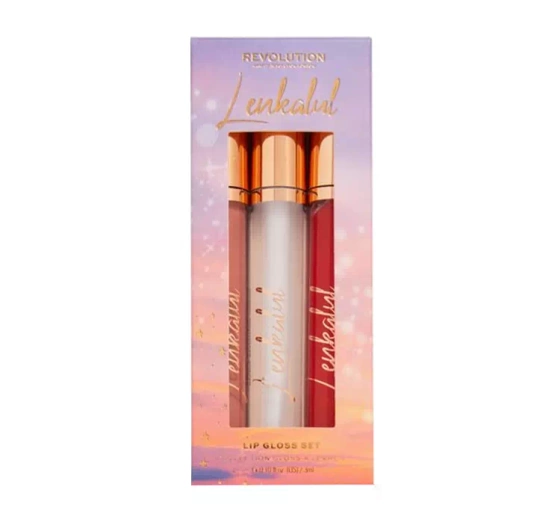 Makeup Revolution x Lenkalul Lip Gloss Set błyszczyk 3x3ml