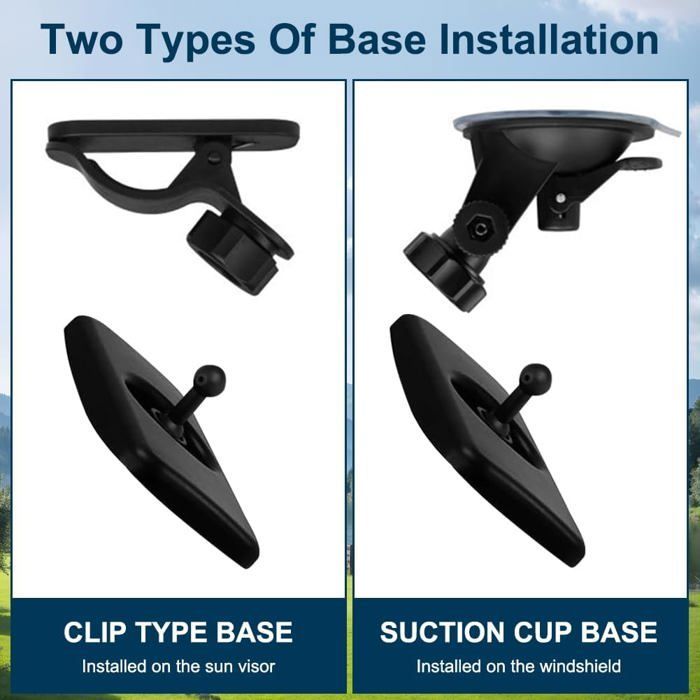 Espejo retrovisor para asiento trasero de bebé - FEBEST - Espejo giratorio 360° - Ventosa y clips de resorte