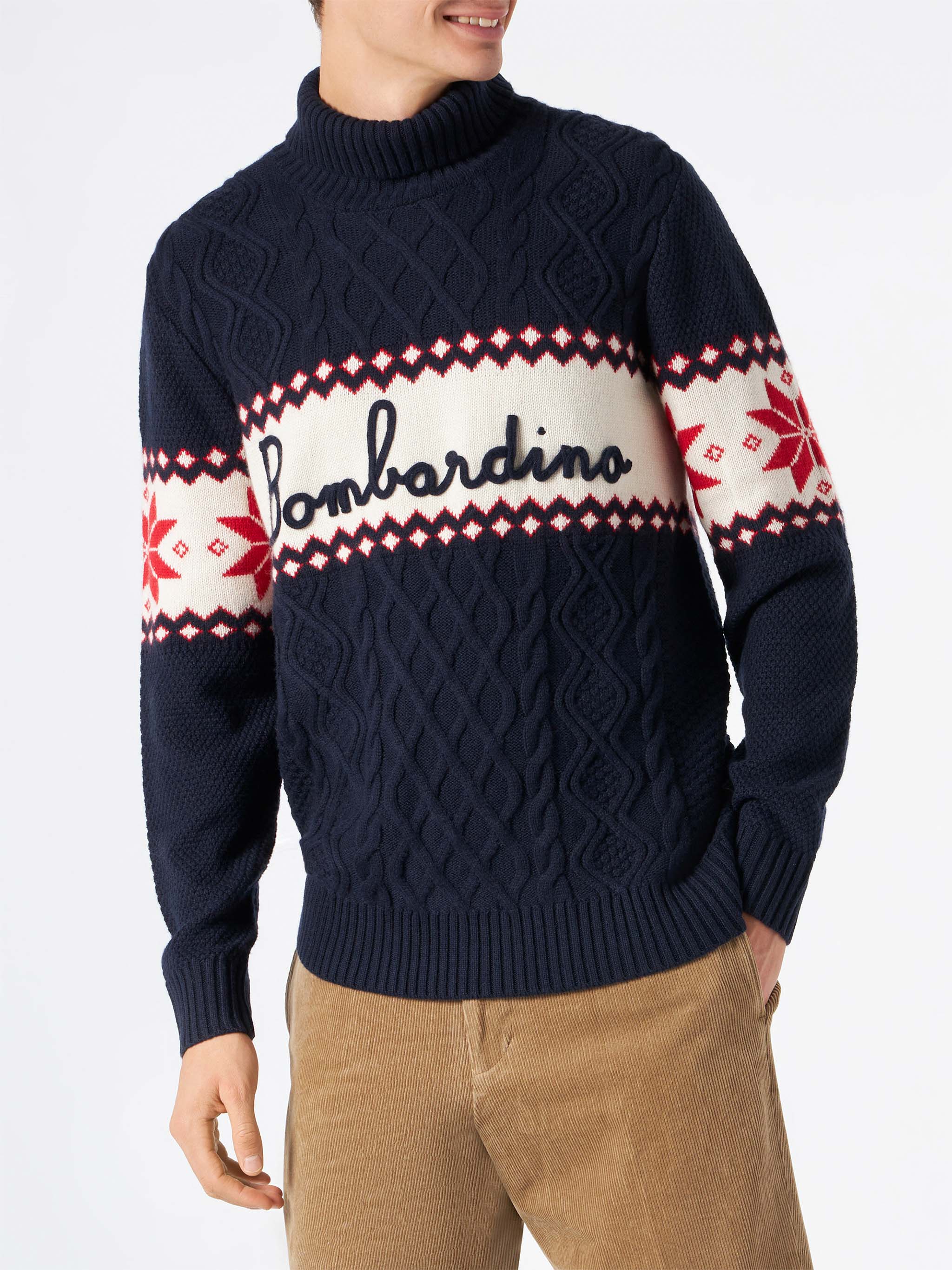Jersey de cuello alto con la inscripción Bombardino