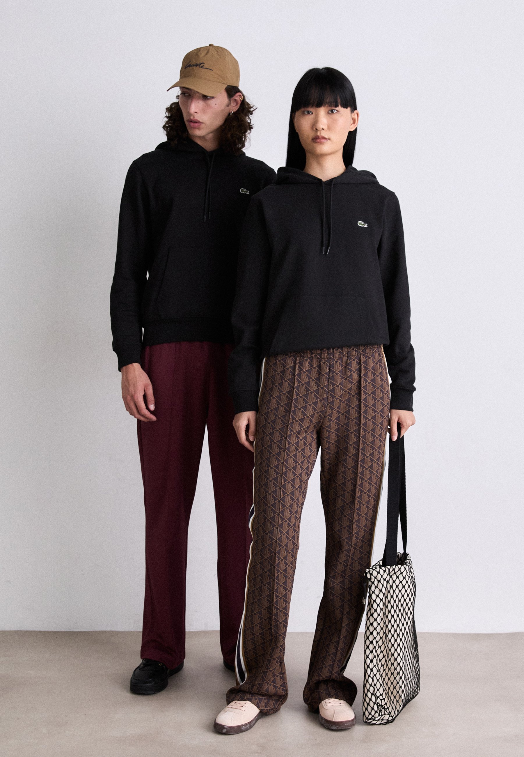 Sweat-shirt Lacoste unisexe noir