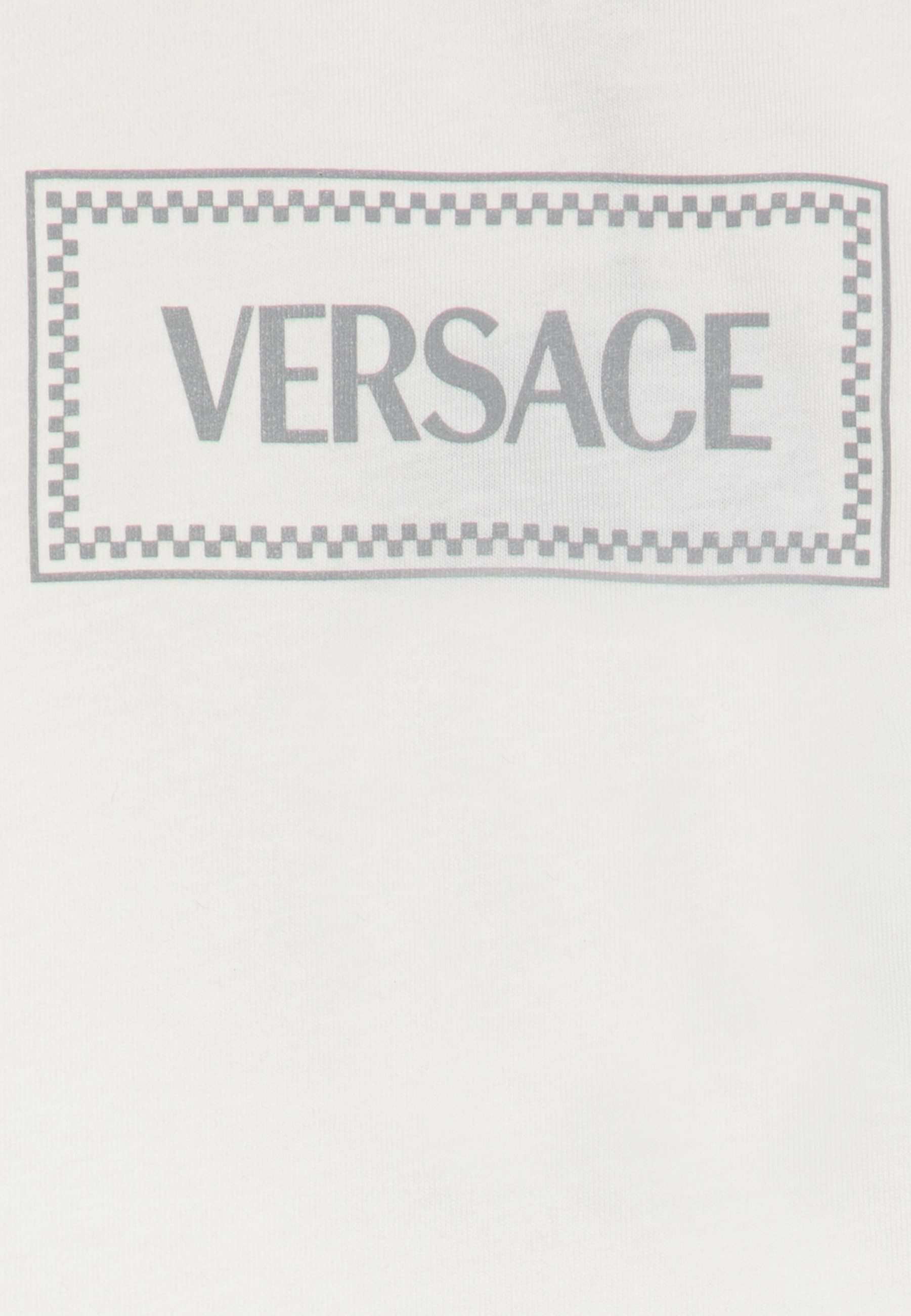 Versace BABY DAMIER PRINT UNISEX - T-shirt met print - wit/grijs