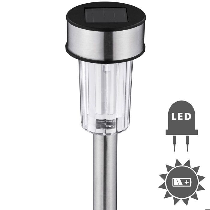 Luces de jardín - TECTAKE - Paquete de 24 focos solares LED impermeables para exteriores con sensor de movimiento